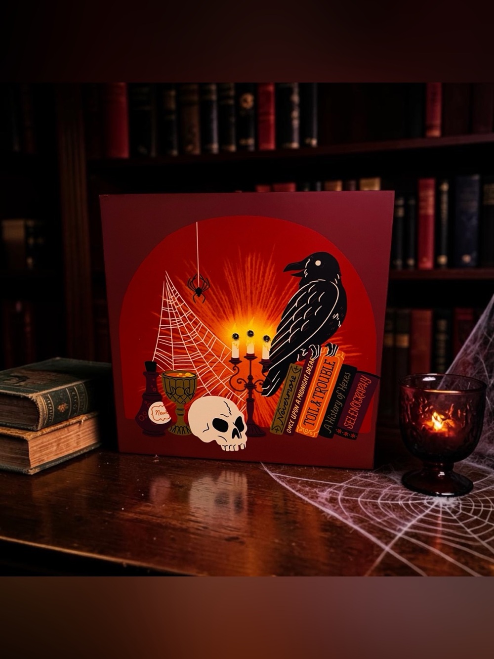 Spooky Raven Academia Table Decor